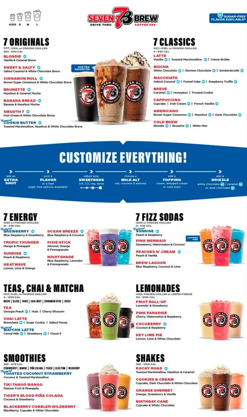 7 Brewe Coffe Menue Arnold, MO