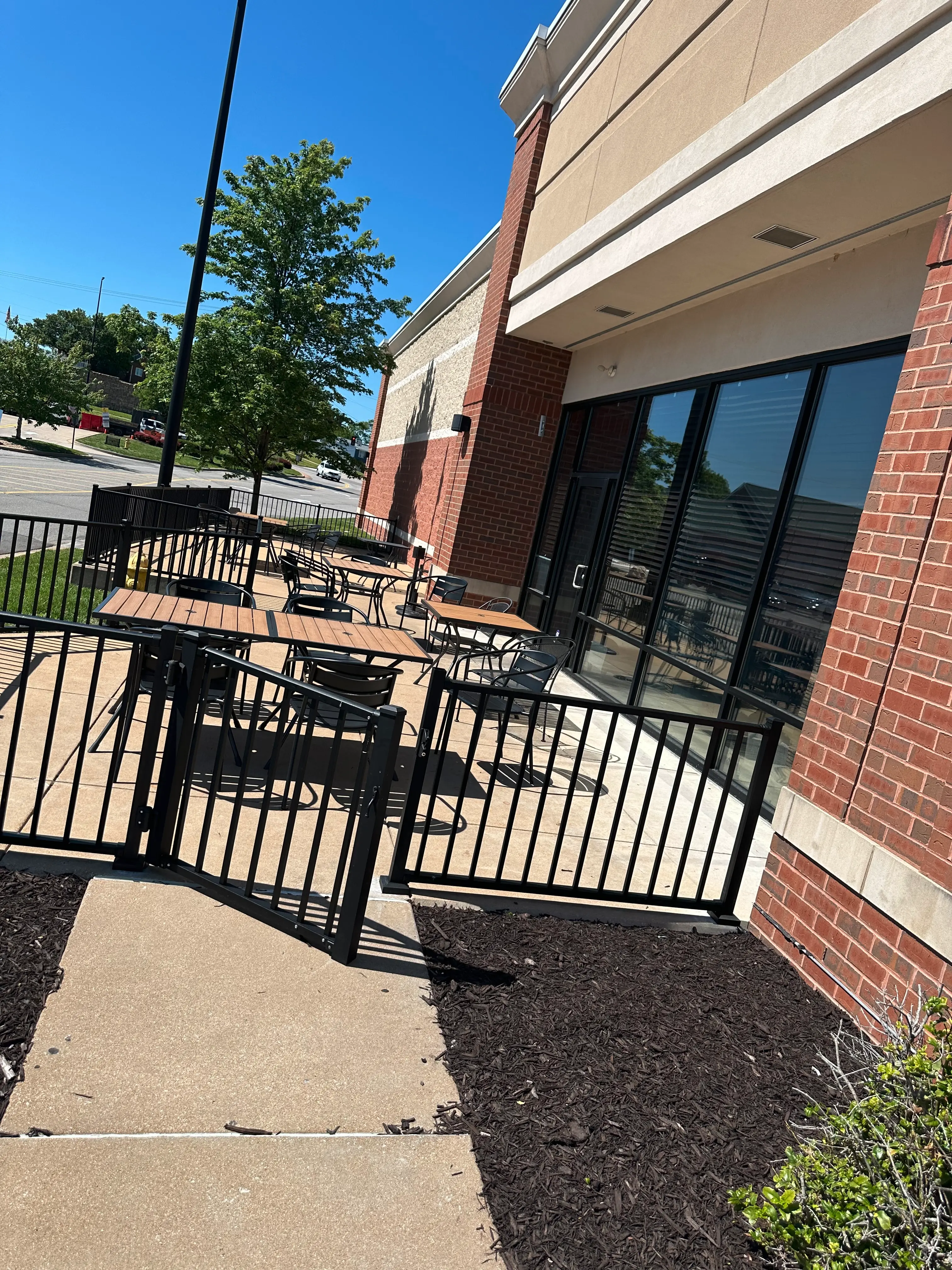 Outdoor seating area at Miyabi Japanese Sushi & Steak House in Arnold, MO